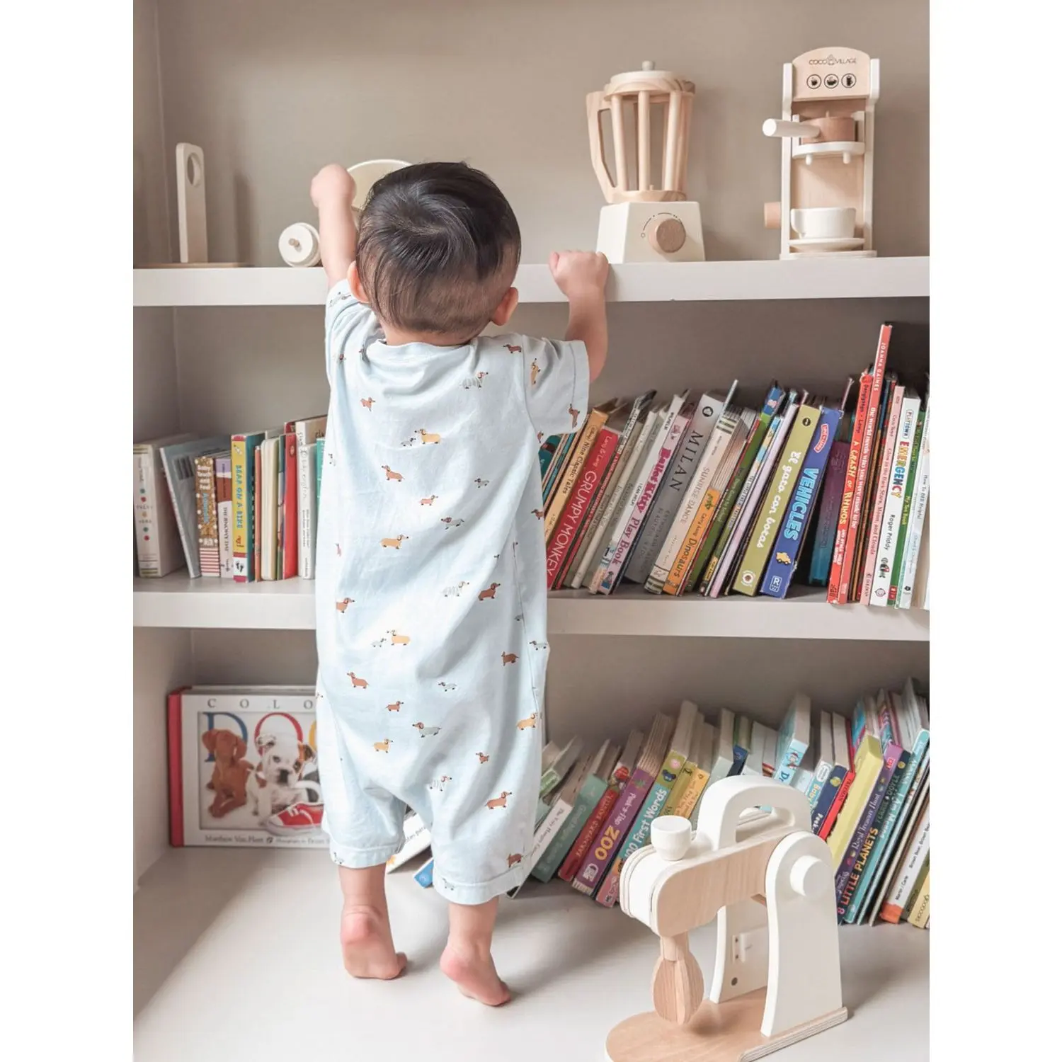 günamüna® Baby Cotton Shortie Romper with DIAPER-ZiP