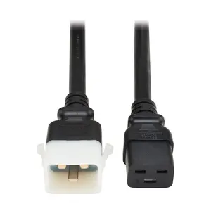 Eaton P036-E04 C19 to P-Lock C20 PDU Power Cord, 20A, 12 AWG, 4 ft. (1.2 m), Black