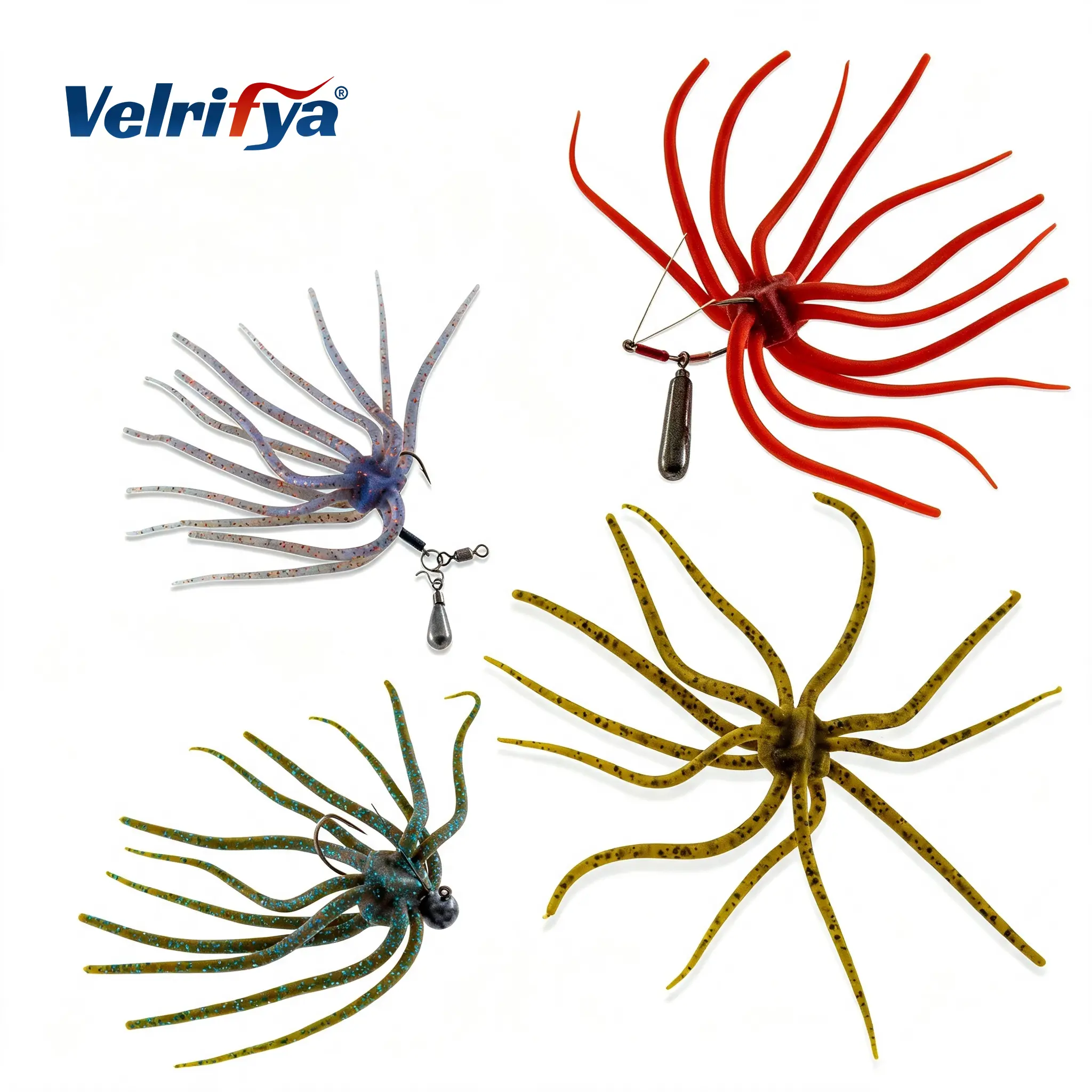 Velrifya Swarm Worm Dice Bait Japanese Style Finesse Floating Worm Soft Plastic Bass Fishing Lure Drop Shot Bait Wacky Rig Bait Jig Head Lure Tentacle Soft Bait Freshwater Fishing Largemouth Bass Fishing Dice Fishing Lure