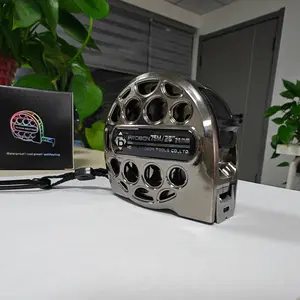 Cold Hollow Stainless Steel Tape Measure, Heavy Duty Wear-Resistant High Precision Anti-Rust Dual Scale Measurement, Thickened Measuring Tape