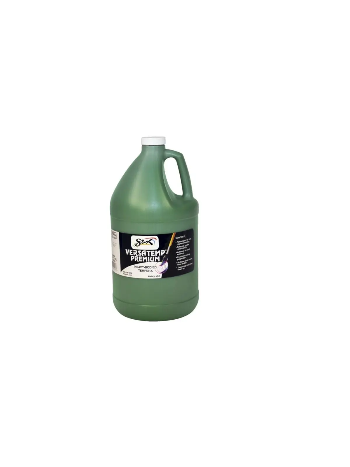 Chroma Acrylics 1592726 Versatemp Premium Heavy-Bodied Opaque Tempera Paint - Green, for Acrylic Painting, Backdrops, Block and Screen Printing, Opaque Finish, Cleans Up Easy with Soap and Water