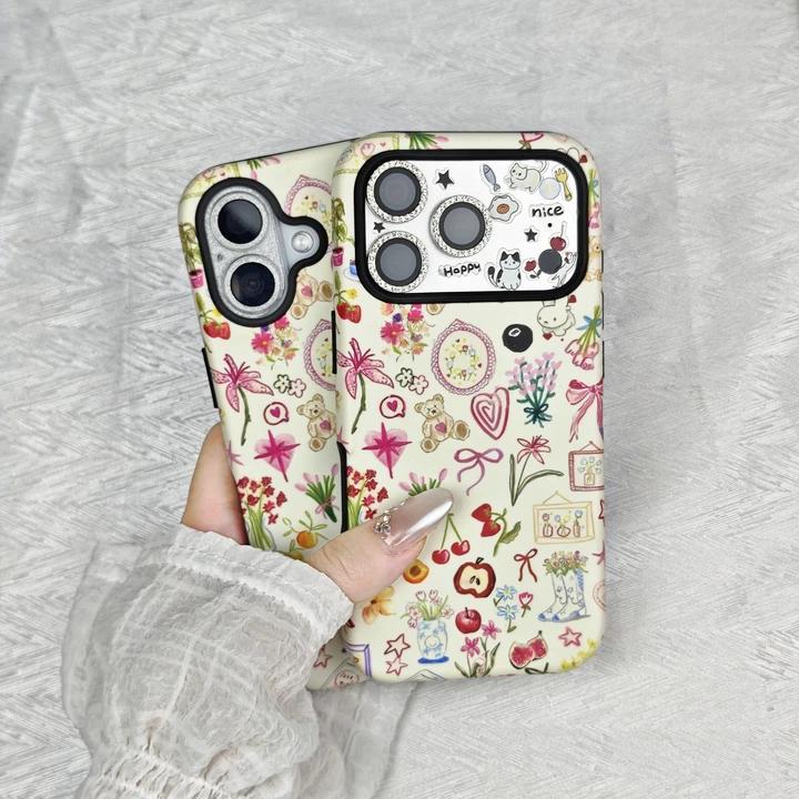 Artistic Phone Case Compatible with iPhone 17/16/15/14/13 Pro Max and Pro Plus Dual-layer shock-resistant design with a unique, niche, and luxurious artistic aesthetic