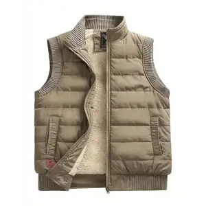 Men's Warm Fleece-Lined Vest - Windproof, Waterproof & UV Protected for Outdoor Activities - For Men - Suitable for Winter Sports & Hiking - Perfect Gift for Outdoor Enthusiasts