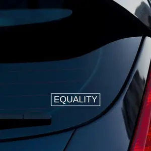 Equality Car Decal, LGBTQ+, Women’s Rights, Disability Rights, BLM, Various Colors, Waterproof, Weatherproof, Car Window Sticker Z
