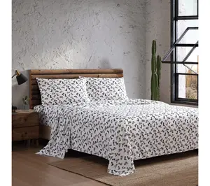 Wrangler Boots N Hats Black/Brown King Microfiber Sheet Set Wrangler Boots N Hats Black/Brown King Microfiber Sheet Set