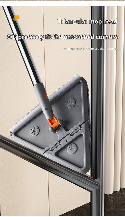 Wall Mop Cleaner with Long Handle, Wall Cleaning Mop with Extension Pole, 29 to 90 Inches, 360-Degree Foldable and Rotating Frame Cleaning Tool with 6 Replacement Pads, for Painted Walls, Windows, Floors, Ceilings