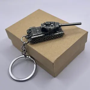 Army Tanker Keychain for Car Keys Durable Stylish Key Holder for Car Enthusiasts Unique Design High-Quality Materials Compact Size Easy Carry