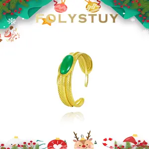 [Adjustable Feather Bangle]【FOLYSTUY (YNT02)】Fashion trends for women or men Simple, stylish and delicate Feather Bangle