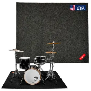 KickBlock Standard Drum Rug with Gig Bag - The Best Drumming Surface