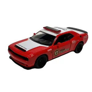 KINSMART 1:40 scale 2023 Dodge Challenger SRT Demon 170 Fire Fighter Model & Toy Vehicles