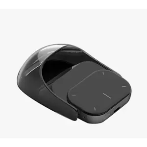2025 Wireless AI Mouse - Bluetooth ChatGPT Air Mouse with Voice Recording & Summarize by AI, Detachable Presenter Presentation Pointers Remote with Laser, Compatible with PC/Mac/Laptop, Silver