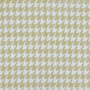 Buy Beige Houndstooth Fabric| Quality 54" Poly—Ships from SC