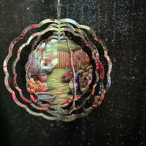 Aluminum sublimation wind spinners. For indoor or outdoor use. Can be customizewed