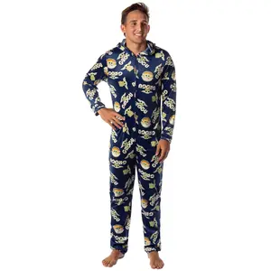 Star Wars The Mandalorian Grogu All-Over Print Hooded Men's Union Suit Pajama