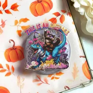 This Is An Outrage! Vintage Phone Grip, Princess Donut & Mongo Magsafe Holder, Dungeon Crawler Carl Fan eReader Kickstand, Funny LitRPG Bookish Gift