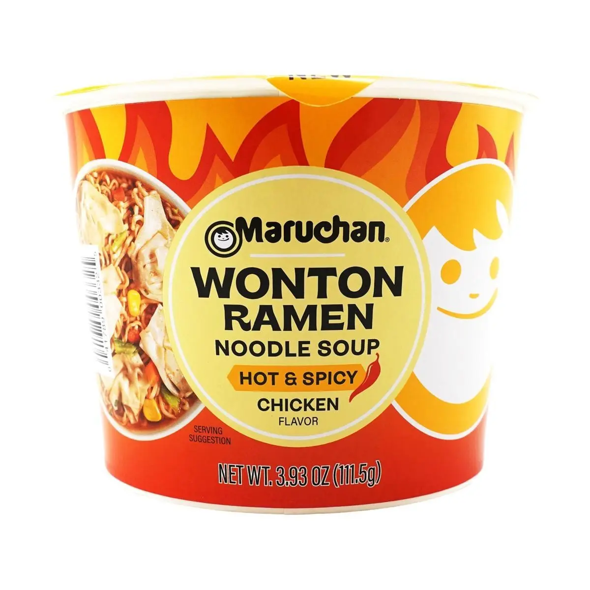 Maruchan Ramen Spicy Chicken Flavor Wonton Instant Noodles 111.5g - Authentic Japanese Taste
