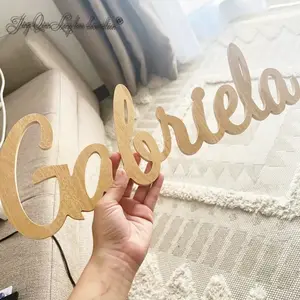 Custom Personalised Wooden Name Sign, Wall Bedroom Decor for Kids, Boys and Girls Room