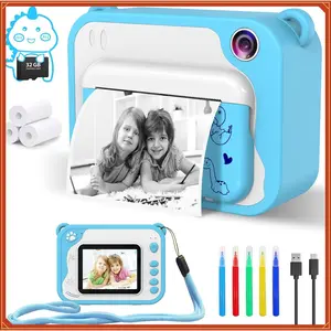 Kids Camera Toddler Camera Instant Print, 1080P Video, 32GB SD Card, Childrens Toy Easter Birthday Gifts for Boys Girls 3 4 5 6 7 8 9 10 11 12 Years Old(Gag Toys & Practical Jokes)(Gag Toys & Practical Jokes)