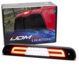 iJDMTOY Black-Out Smoked Lens C-Shape Ring Full LED High Mount Third Brake/Clearance Light Assembly For Ford 1999-2016 F250 F350, 1999-11 Ranger & 1995-2003 Mazda B-Series