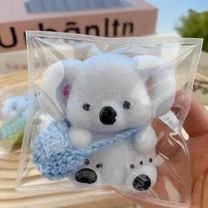 1 Cute Koala Squeeze Toy, Cute Kangaroo Soft Toy Taba Squishy, Fufu Squishy Fidget Toy - Soft Plush Kangaroo Backpack Pendant, Gray TPR Decompression Vent Soft Gift Suitable for Office/Desk/Bedroom Fun Novelty Toys, Teaching Rewards