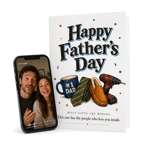 The Un-Boring Father's Day Card. Unlocks Videos From Loved Ones On Your Phone | EchoTap