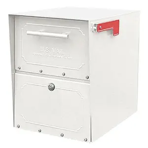 Architectural Mailboxes 6200W10 Oasis Jr. Curbside Locking Mailbox 15x11.5x18 Inch - White