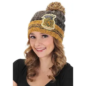 Hufflepuff Heathered Pom Beanie