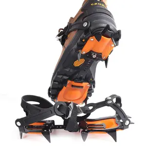 Ten-tooth professional ice and snow non-slip shoe cover outdoor mountaineering ice climbing 10-tooth crampon spikes