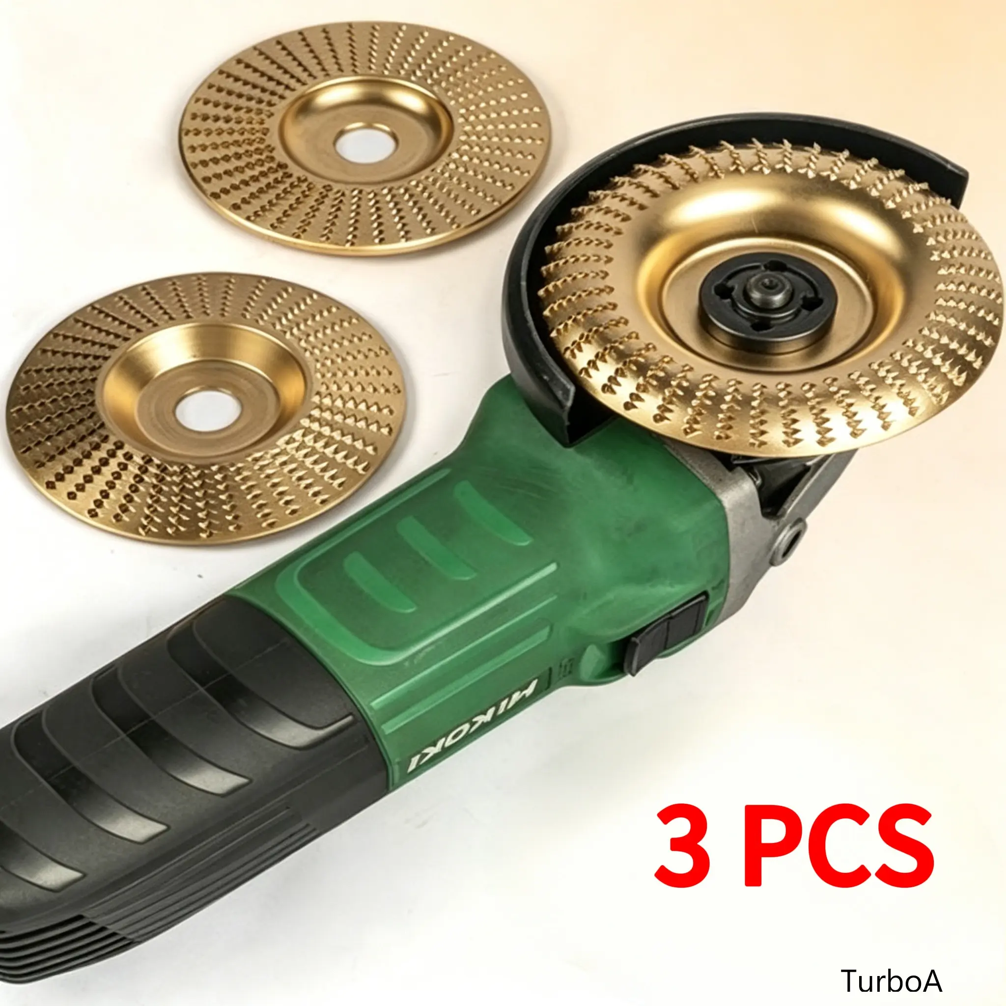 3PCS 4 Inch Grinding Discs, Grinder Attachments for Wood Carving Sanding Polishing