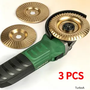 3PCS 4 Inch Grinding Discs, Grinder Attachments for Wood Carving Sanding Polishing