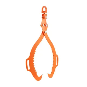VEVOR 32in 2-Claw Log Lifting Tongs, Heavy-Duty Steel Log Grapple, 1543LBS Capacity Swivel Eagle Claw Timber Tongs, Hardware Hand Tools for Trucks, Tractors