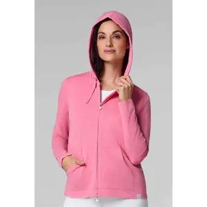Women's Seaside Zip-Up Hoodie | Flamingo Pink Heather
