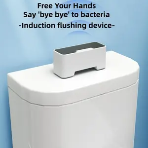 Wireless toilet flush sensor, USB charging, equipped with infrared sensor, sensing distance 0-15cm, IPX5 waterproof, say goodbye to touching buttons, suitable for button-type toilets, say goodbye to bacteria