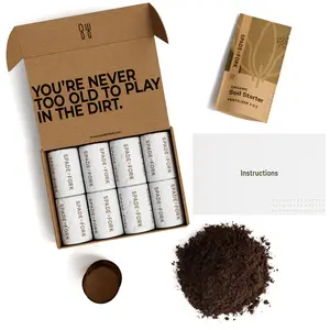 Spade To Fork - Organic Compressed Potting Soil - Expands to 5 Gallons, Rich with Essential Nutrients, Ideal for Indoor & Outdoor Use