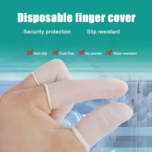 Disposable Latex Finger Cots, Anti-Slip Static-Dissipating Gloves, 50-100g Per Pack, Non-Toxic Safety Protection Gear
