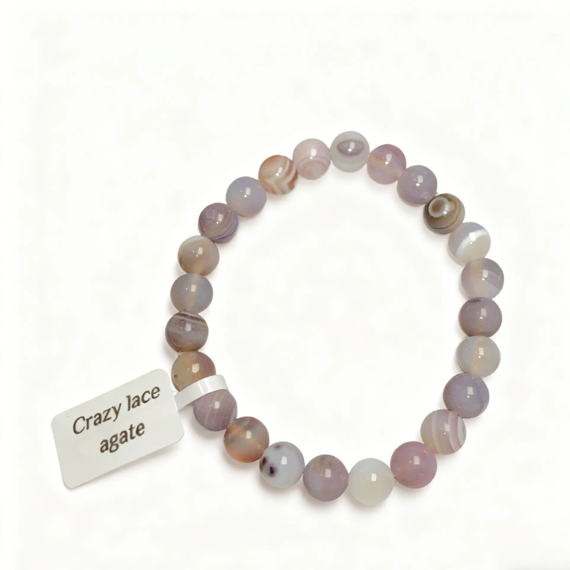 【Botswana Agate】(Random shipping)Botswana Agate Beaded Bracelet, Energy Bracelet, energy reiki healing crystal bracelet