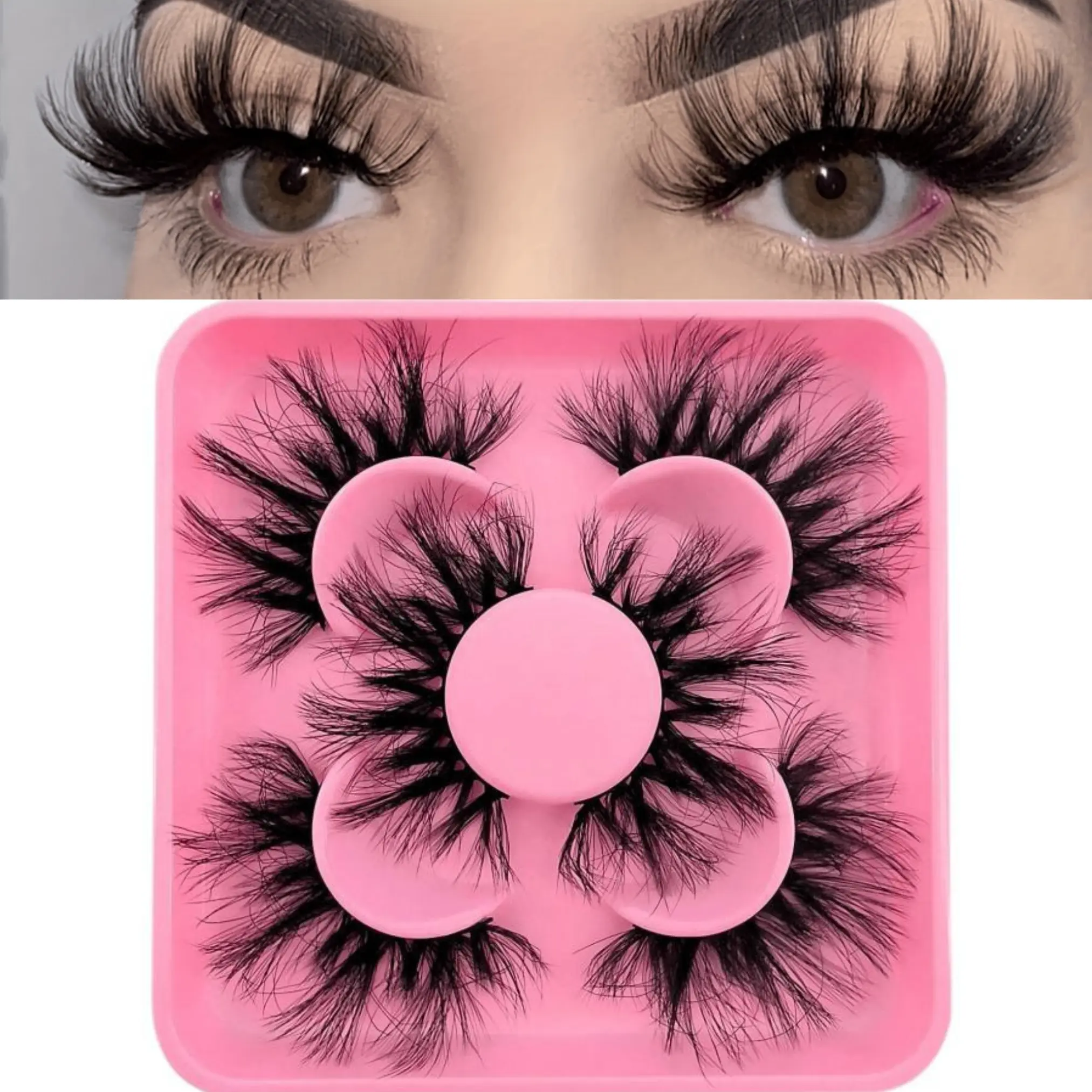 3 Pairs Dense Volume Curled Cross False Eyelashes, Fluffy and Thick Fake Lashes, Natural Look Eye Makeup Accessories, Puff Lash Clusters, Diy Cluster Lashes, Diy Personal Lashes