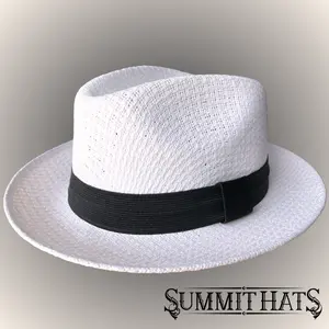 Chicano Homage Fedoras - White Tight Weave Whittier Collection