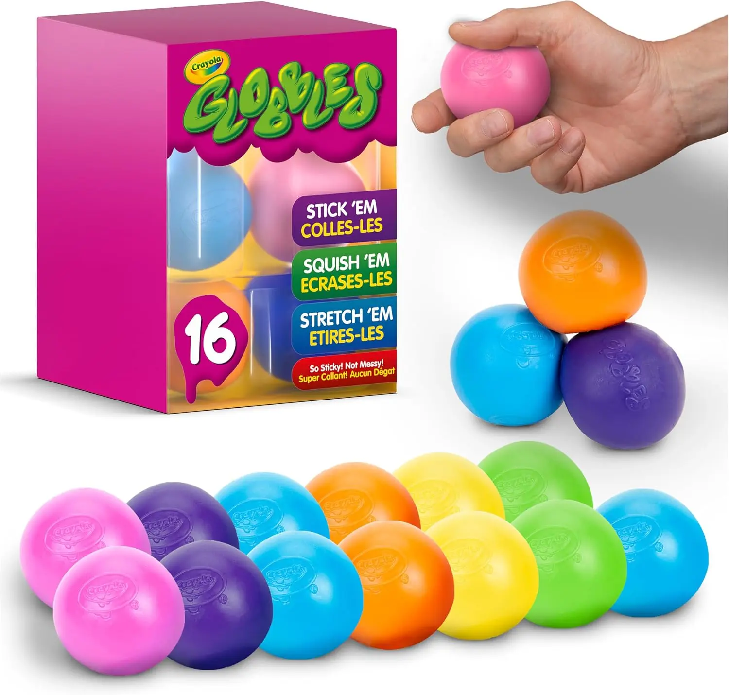 Crayola Globbles Squish Toys (16ct), Squishy Balls