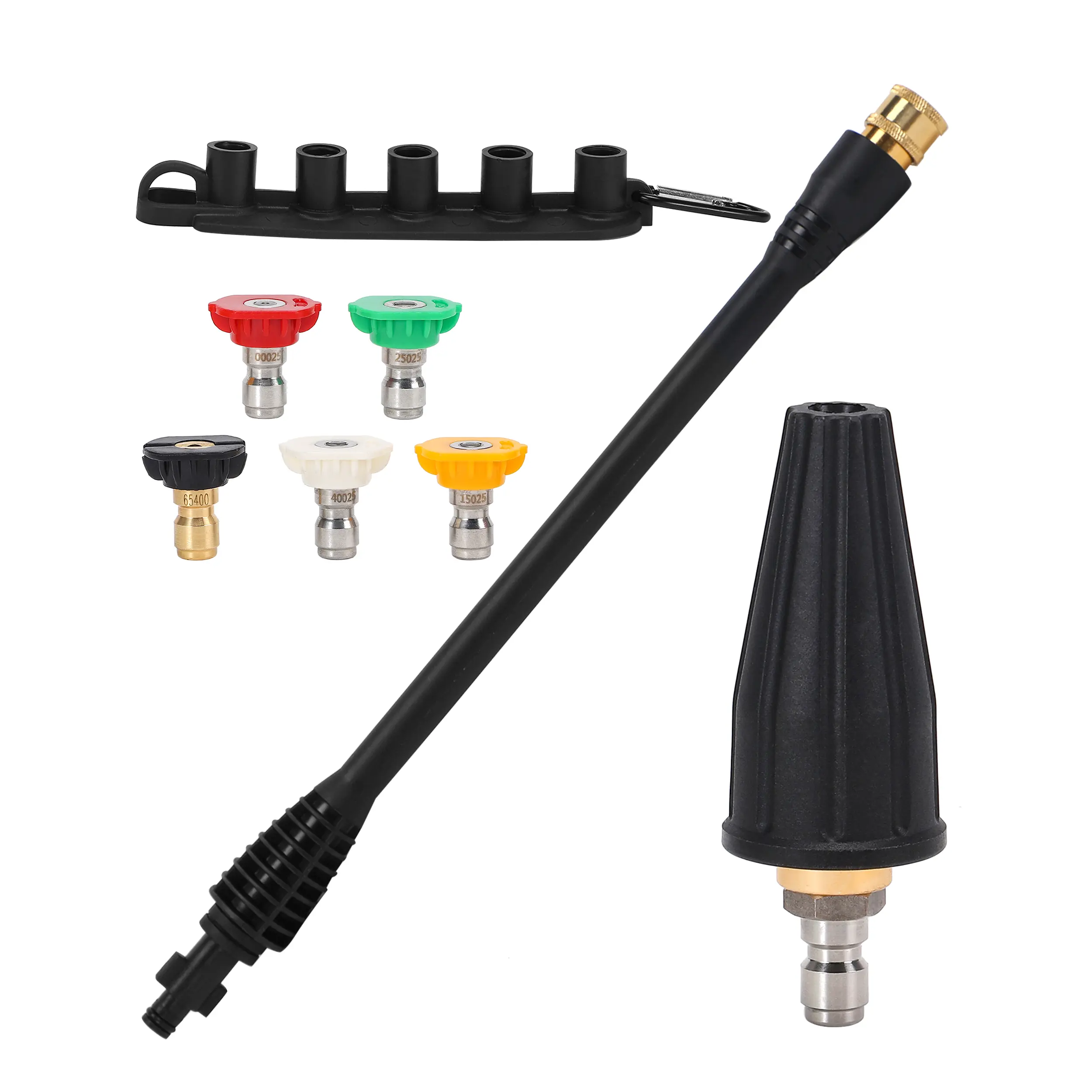 PWACCS Pressure Washer Accessories Kit – 16 Inch Power Washer Replacement Wand with 5 Spray Tips and Turbo Nozzle – Compatible with Ryobi, Portland, Husky, DealsForYouDays