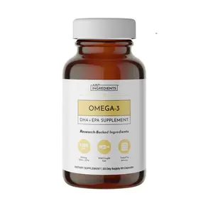 Just Ingredients Omega-3 DHA + EPA Supplement | Brain Health | Can Help Reduce Inflammation | Eye and Gut Health | Joint and Heart Health