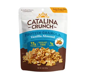 Catalina Crunch Protein Granola - Low Sugar Breakfast Cereal with 13g of Protein - Gluten Free, Keto Friendly - Vanilla Almond - 8 oz. Bag (Pack of 1)