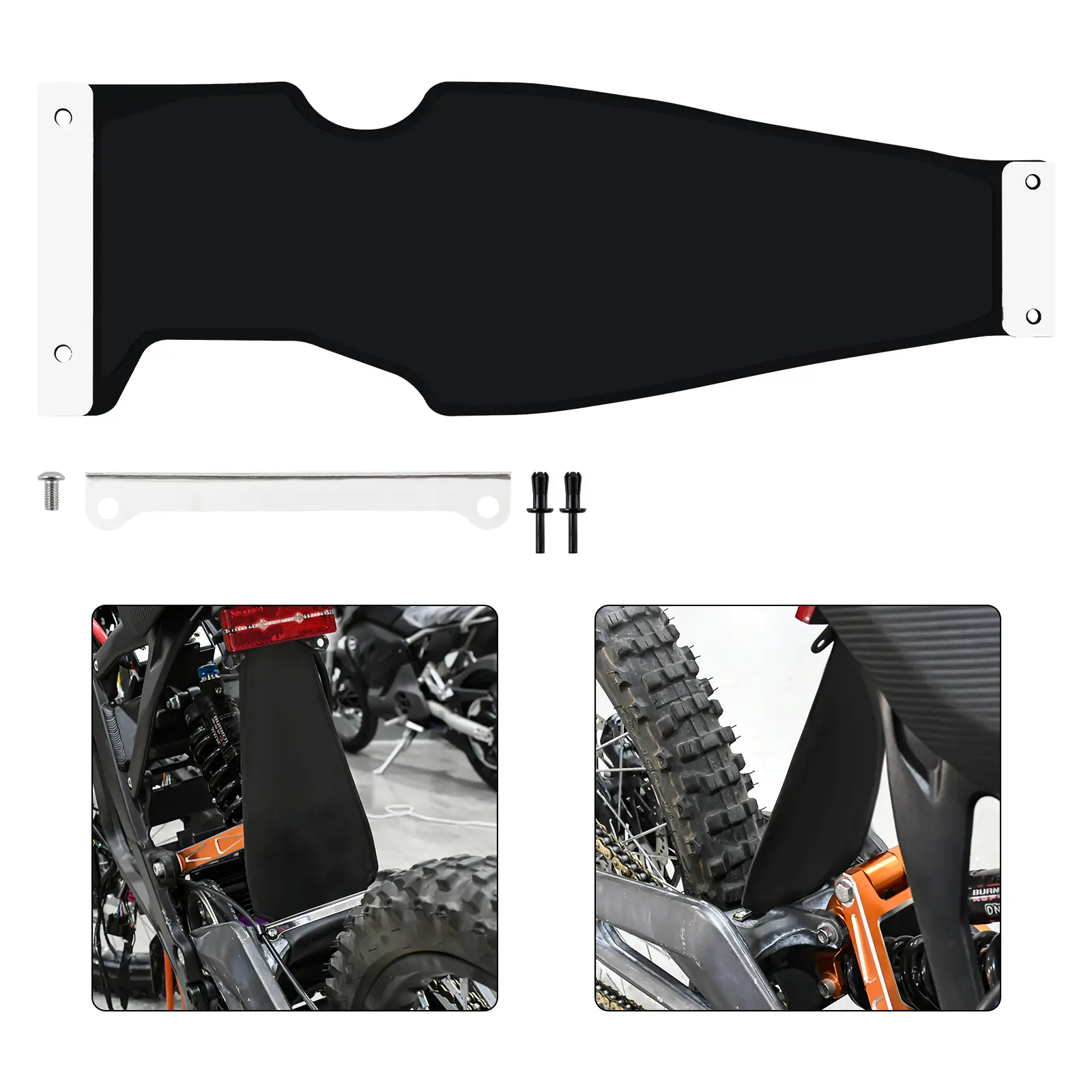 Automotive Rear Shock Absorption Mudguard, Splash Water Baffle for Surron Light Bee, Segway X160 X260 E-Bikes & Sur-Ron Motorcycles Accessories