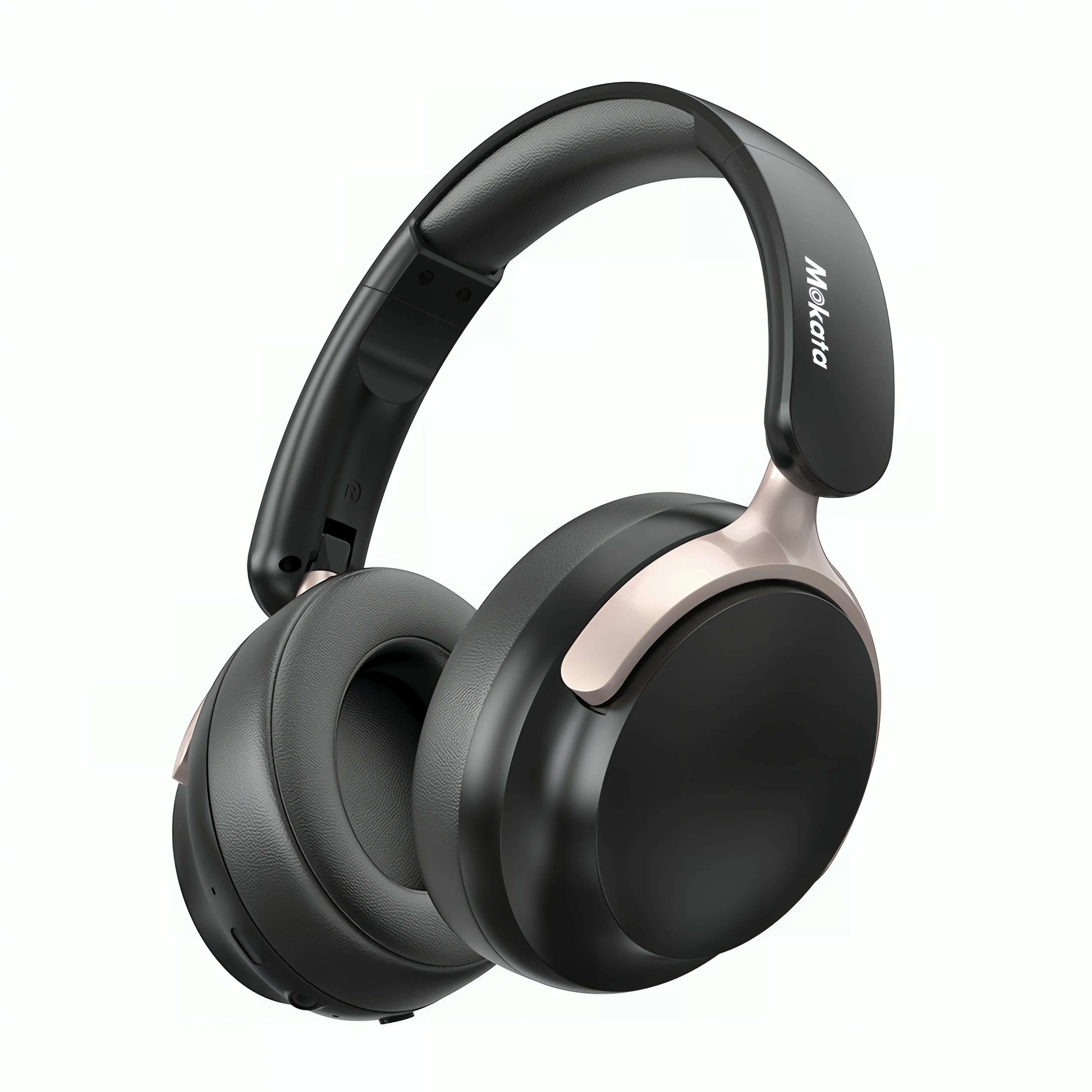 Wireless Noise Cancelling Foldable & Rotatable Over-Ear Headphones, Bluetooth 5.3, 100H Playtime, Hi-Res Audio, Memory Foam Ear Cushions, Mic for Travel & Work hifi heavy bass noise