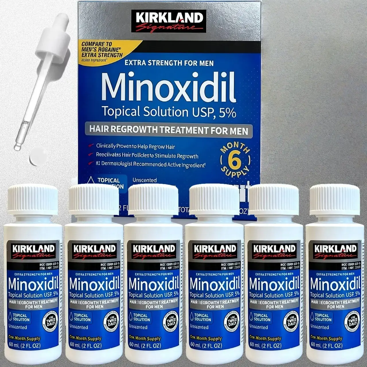 Minoxidil 5% for Men & Women Universal Solution for Pattern Baldness & Thinning Liquid Hair Growth Booster 3-Month Supply| Targets Hair Thinning at the Root, Enhances Hair Density & Supports Healthy Growth, Dermatologically Tested