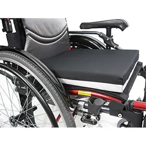 Karman  18 in. Universal Foam Deluxe Wheelchair Seat Cushion, Black