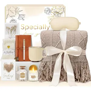 Day Get Well Gifts for Women Self Care  Basket - Birthday Gifts for Women  Care Package - Sympathy Inspirational Easter Day  Set for Her Mom Sister  Wife (Khaki)