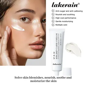 Lakerain 345 Relief Cream 2 Pack Lightweight Daily Moisturizer for Sensitive Skin Niacinamide & Panthenol Barrier Repair Formula Anti-Yellowing Anti-Sugar Hydrating Face Cream for Radiant Smooth Complexion