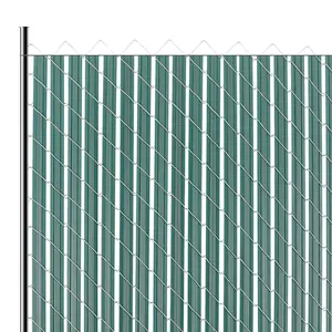 VEVOR Chain Link Fence Privacy Slats Double-Wall with Wings for 4' High Fence Green