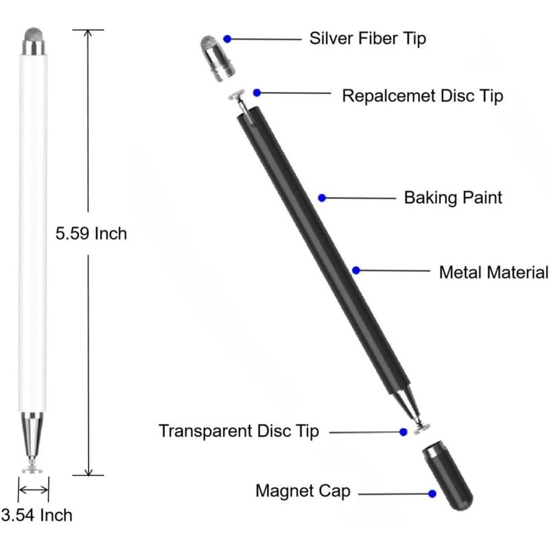 AMZ Fire Tablet Stylus Pen for Max 11, HD 10/8/7// Pro, iPhone/iPad/Samsung/Android Tablets, Compatible with All Touch Devices (Black) Computer Magnetic